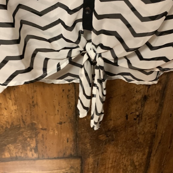 The Limited shear button up dress top - Picture 4 of 4